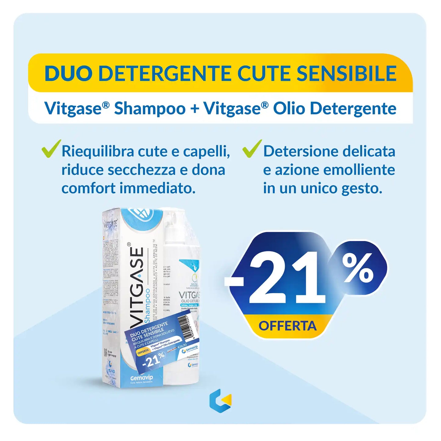 DUO DETERGENTE CUTE SENSIBILE. Promo!