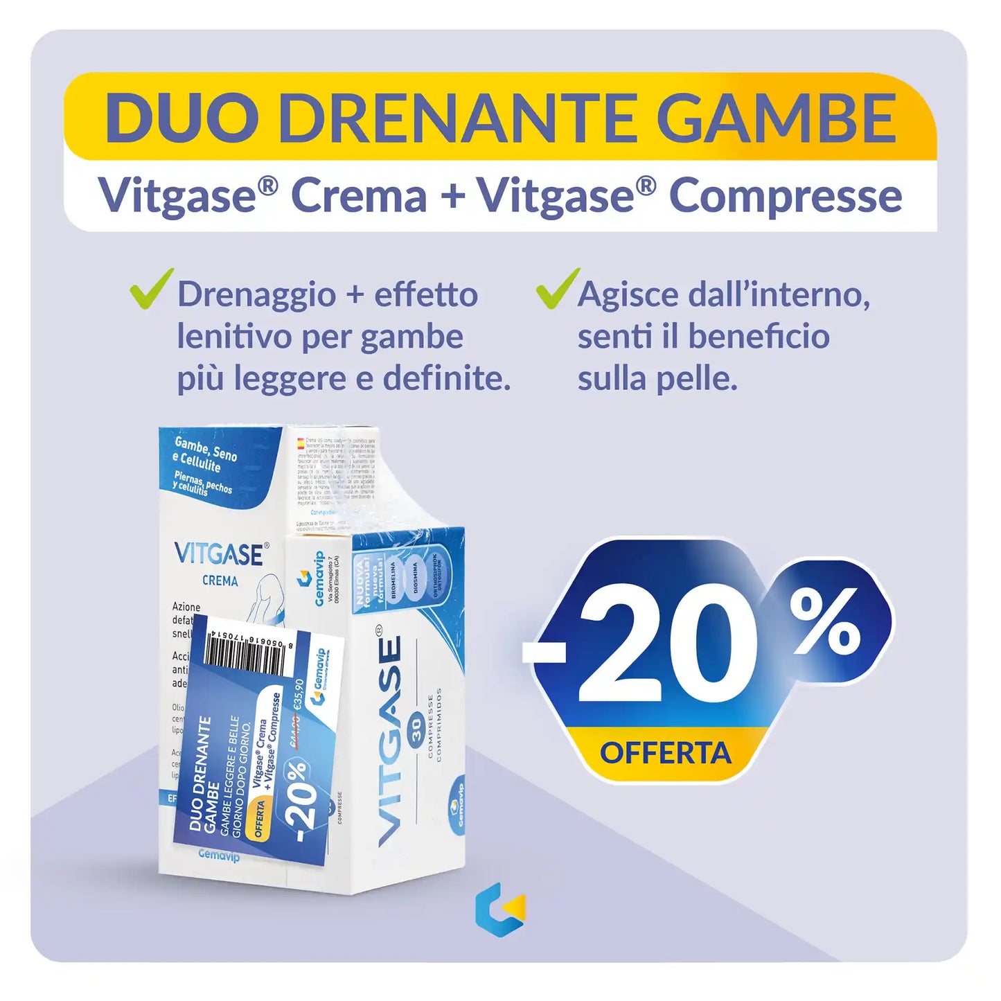 ­DUO DRENANTE. Promo!